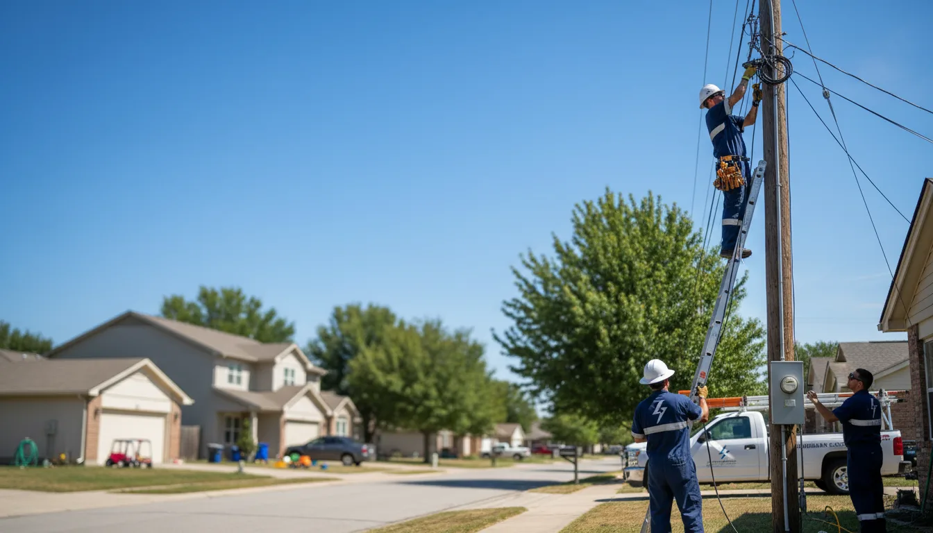 Residential electrician providing installation services in Wana, WV